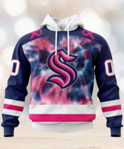 Personalized NHL Seattle Kraken Hoodie Special Pink October Fight Breast Cancer Hoodie