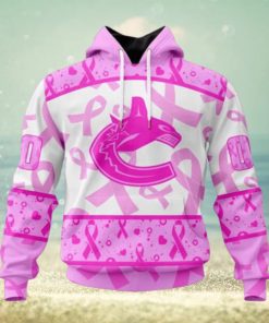 Personalized NHL Vancouver Canucks Hoodie Special Pink October Breast Cancer Awareness Month Hoodie