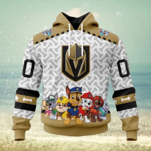 Personalized NHL Vegas Golden Knights Hoodie Special PawPatrol Design Hoodie