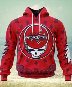 Personalized NHL Washington Capitals Hoodie Special Grateful Dead Design Hoodie