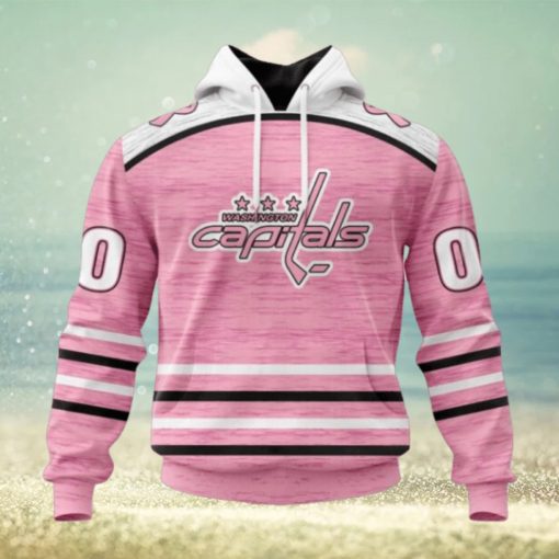 Personalized NHL Washington Capitals Hoodie Special Pink Fight Breast Cancer Design Hoodie