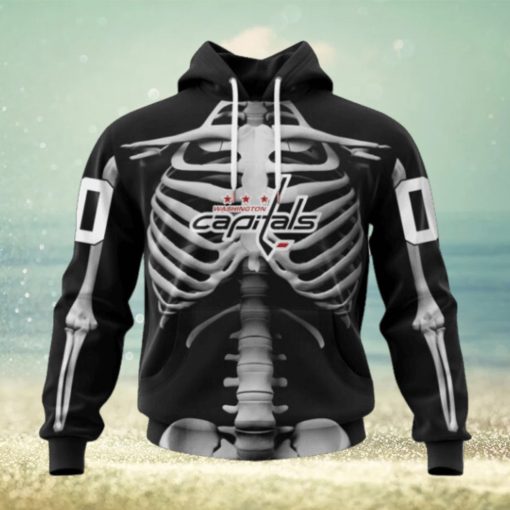 Personalized NHL Washington Capitals Hoodie Special Skeleton Costume For Hoodie