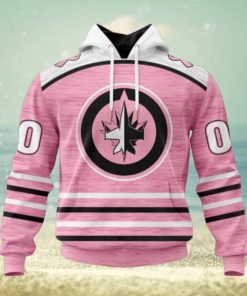Personalized NHL Winnipeg Jets Hoodie Special Pink Fight Breast Cancer Design Hoodie
