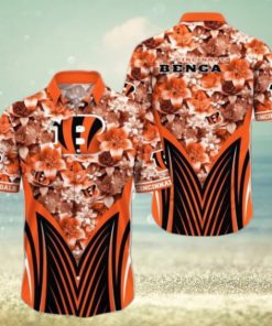 Personalized Name NFL Cincinnati Bengals Hawaiian Shirt 3D Flower Pattern Summer Gift