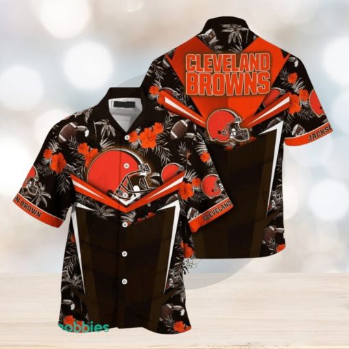 Personalized Name NFL Cleveland Browns Hawaiian Shirt Summer Football Aloha Shirt For Men And Women