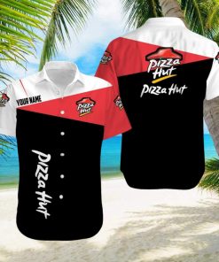 Personalized Name Pizza Hut Hawaiian Shirt 3D Printed Men And Women Hawaii Shirt