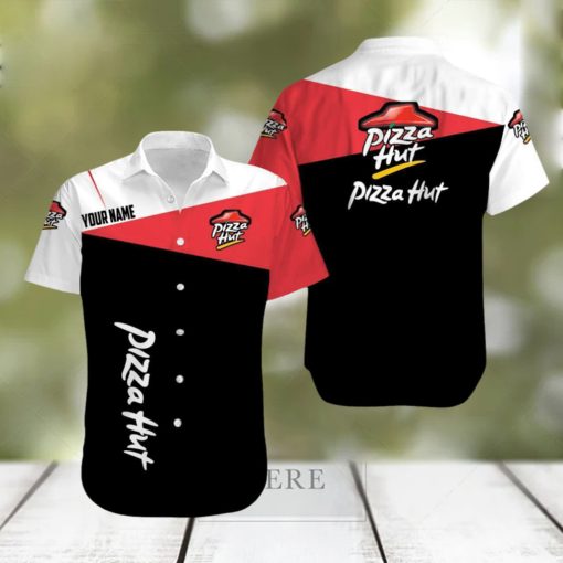 Personalized Name Pizza Hut Hawaiian Shirt 3D Printed Men And Women Hawaii Shirt