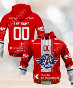 Personalized Name and Number NL Hockey SCRJ Lakers Home jersey Style printed Hoodie shirt