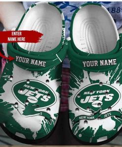 Personalized New York Jets Crocs Nfl Clog Shoes Gift