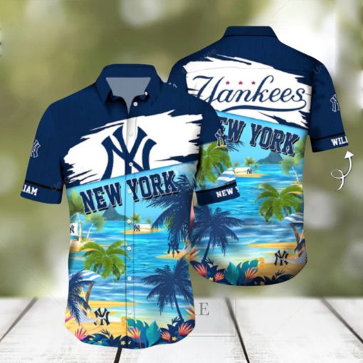 Personalized New York Yankee Sports Team Hawaiian Shirt