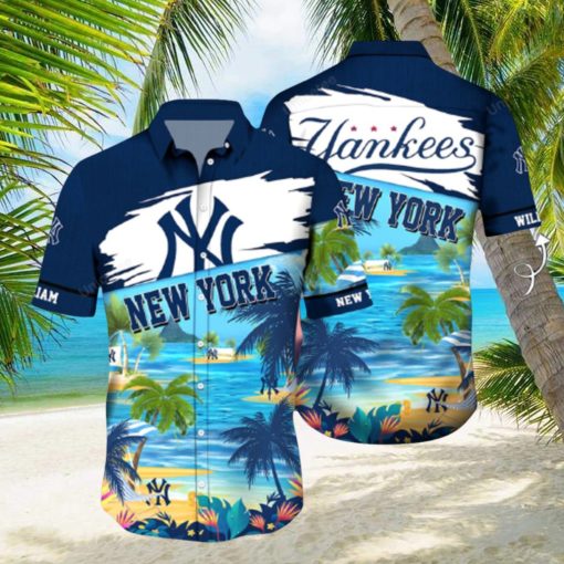 Personalized New York Yankee Sports Team Hawaiian Shirt