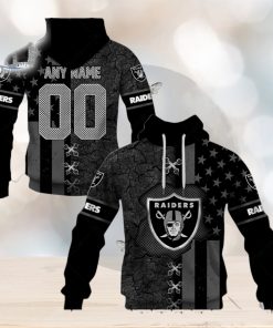 Personalized Nfl Las Vegas Raiders Flag Special Design Hoodie T Shirt Zip Hoodie Sweatshirt