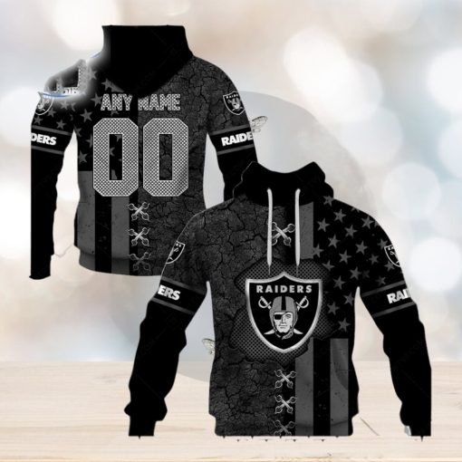 Personalized Nfl Las Vegas Raiders Flag Special Design Hoodie T Shirt Zip Hoodie Sweatshirt