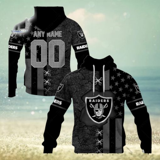 Personalized Nfl Las Vegas Raiders Flag Special Design Hoodie T Shirt Zip Hoodie Sweatshirt