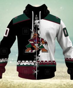 Personalized Nhl Arizona Coyotes Broken Mix Jersey Style Hoodie 3D