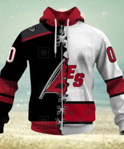 Personalized Nhl Carolina Hurricanes Broken Mix Jersey Style Hoodie