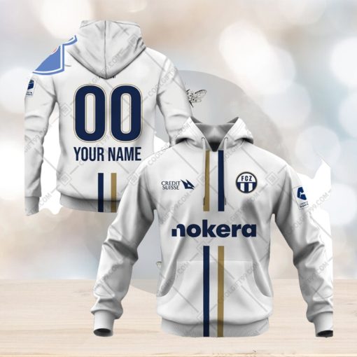 Personalized Swissfb Fc Zurich Home Jersey Style Hoodie