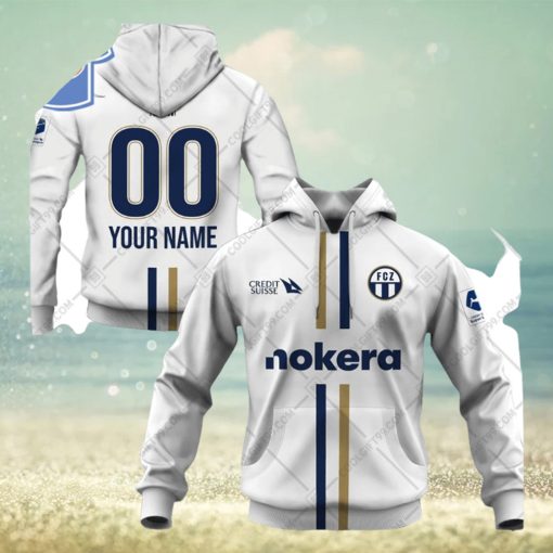 Personalized Swissfb Fc Zurich Home Jersey Style Hoodie