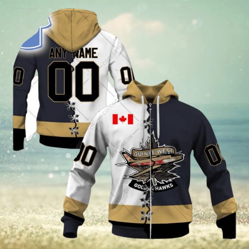 Personalized Trenton Golden Hawks Mix Jersey Style Hoodie T Shirt Zip Hoodie Sweatshirt Hoodie