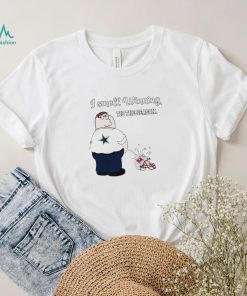 Peter Griffin Dallas Cowboys I smell winning tis the season peeing on Tampa Bay Buccaneers helmet shirt