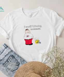 Peter Griffin Kansas City Chiefs peeing on Los Angeles Chargers helmet I smell winning tis the season shirt