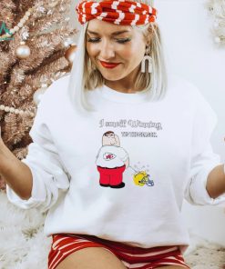 Peter Griffin Kansas City Chiefs peeing on Los Angeles Chargers helmet I smell winning tis the season shirt