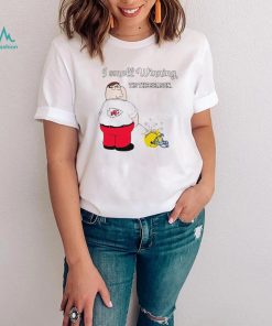 Peter Griffin Kansas City Chiefs peeing on Los Angeles Chargers helmet I smell winning tis the season shirt
