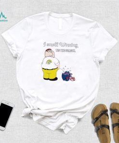 Peter Griffin Los Angeles Rams peeing on Buffalo Bills helmet I smell winning tis the season shirt