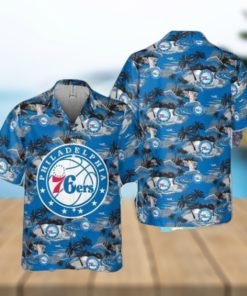 Philadelphia 76Ers National Basketball Association Hawaiian Shirt