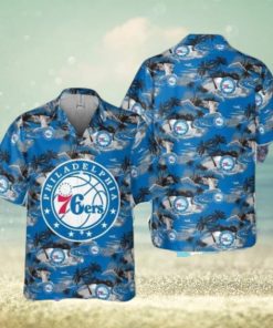 Philadelphia 76Ers National Basketball Association Hawaiian Shirt