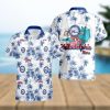 Michigan Wolverines Short Sleeve Button Up Tropical Hawaiian Shirt VER014