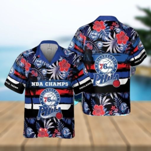 Philadelphia 76Ers National Basketball Hawaiian Shirt