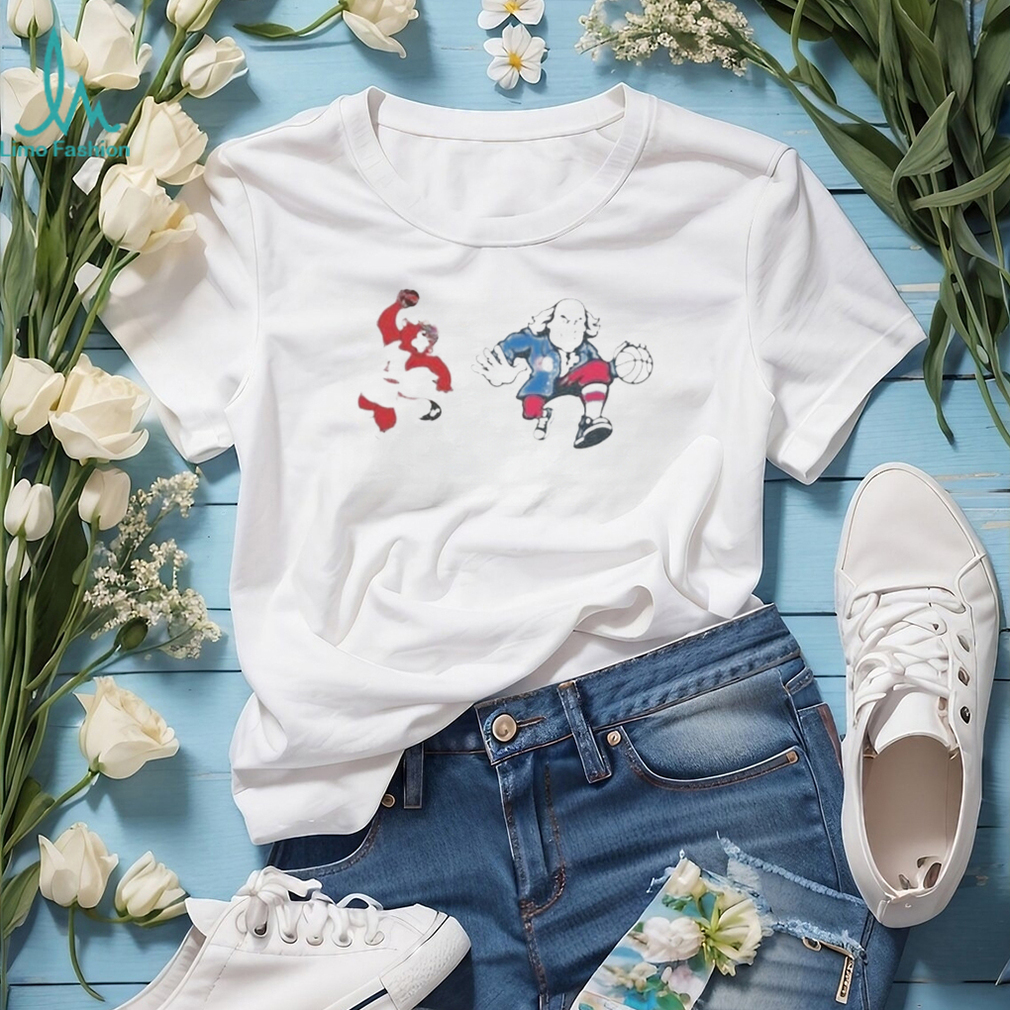 Philadelphia 76Ers Vs Chicago Bulls Nba Mascot T Shirt Philadelphia 76Ers Vs Chicago Bulls Nba Mascot T Shirt