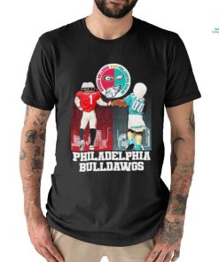 Philadelphia Bulldogs Georgia Bulldogs and Philadelphia Eagles Mascot Logo World Champs 2024 Shirt
