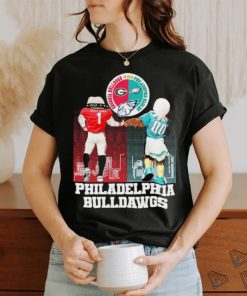 Philadelphia Bulldogs Georgia Bulldogs and Philadelphia Eagles Mascot Logo World Champs 2024 Shirt