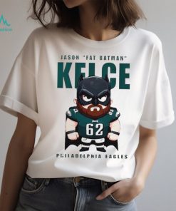 Philadelphia Eagles Jason Kelce fat Batman cartoon shirt