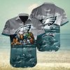 NFL Philadelphia Eagles Green Grey Trendy Hawaiian Shirt Aloha Shirt