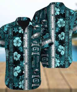 Philadelphia Eagles NFL Hibiscus Pattern 3D Hawaiian Shirt