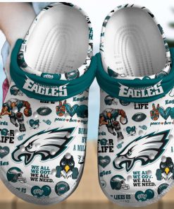 Philadelphia Eagles NFL Sport Crocs Crocband Clogs Shoes Comfortable For Men Women and Kids – Footwearelite Exclusive