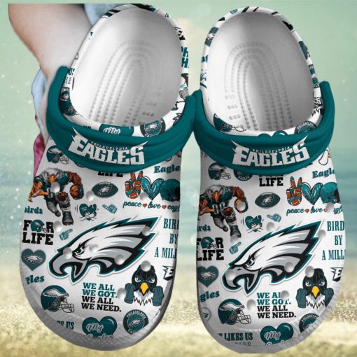 Philadelphia Eagles NFL Sport Crocs Crocband Clogs Shoes Comfortable For Men Women and Kids – Footwearelite Exclusive