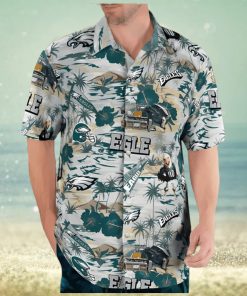 Philadelphia Eagles Thematic Stadium Hawaiian Button Up Shirt