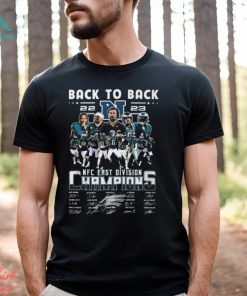Philadelphia Eagles back to back 2023 NFC East Division Champions signature shirt