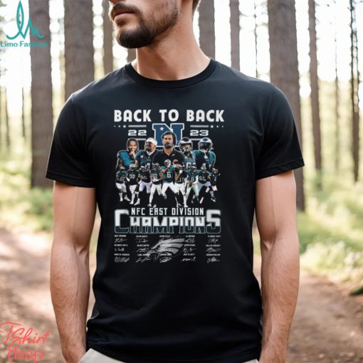 Philadelphia Eagles back to back 2023 NFC East Division Champions signature shirt
