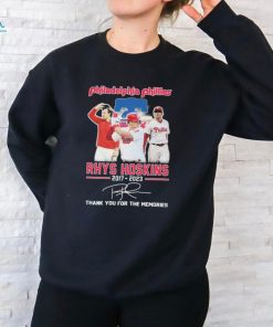 Philadelphia Phillies Rhys Hoskins 2017 2023 thank you for the memories signature shirt