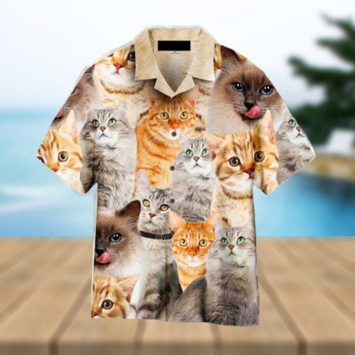 Picture Of Cats Hawaiian Shirt Aloha For Men And Women