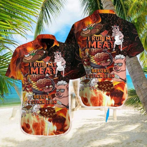 Pig I Rub My Meat Before I Stick It Hawaiian Shirt Aloha Casual Shirt For Men And Women