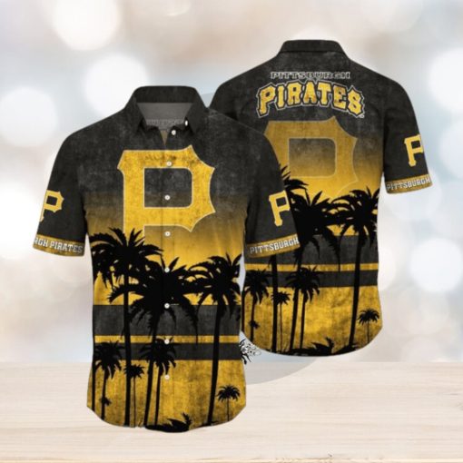 Pittsburgh Pirates MLB Logo Coconut Tropical Hawaiian Shirt Beach Gift For Fans