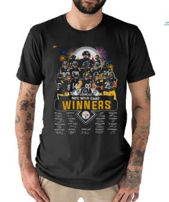 Pittsburgh Steelers 2023  2024 nfc wild card winners team player signature shirt