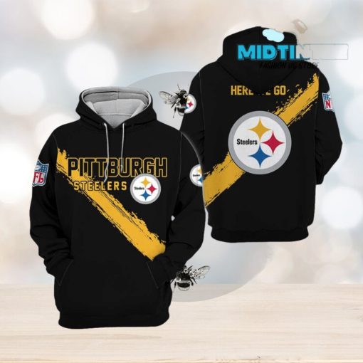 Pittsburgh Steelers 2023 All Over Printed Black Yellow Hoodie