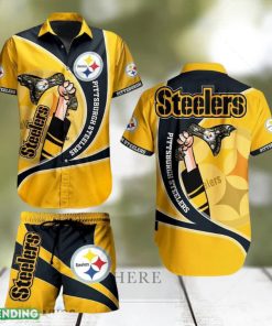 Pittsburgh Steelers NFL Bold Hawaiian Shirt And Short For Best Fans New Trends For This Summer Beach